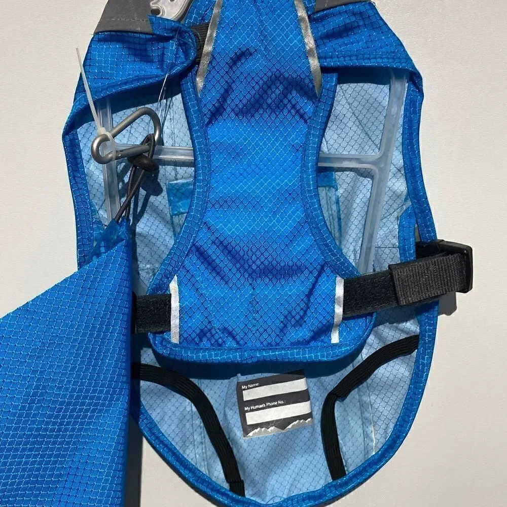 Arcadia Trail Dog's High Visibility‎ Blue Raincoat Size Extra Small NWT